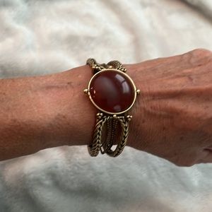 Cuff antique gold bracelet